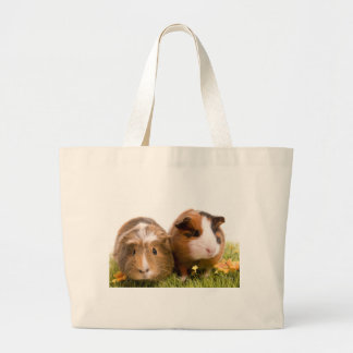 guinea pigs one has lawn large tote bag