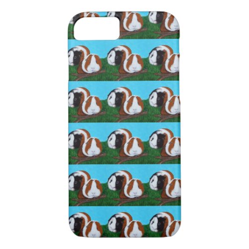 Guinea Pigs Painting iPhone 87 Case