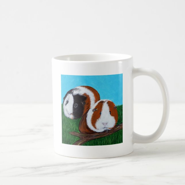 Guinea Pigs Painting Coffee Mug (Right)