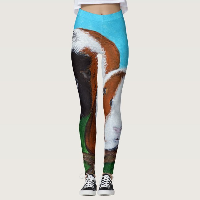 Guinea Pigs Painting Leggings (Front)