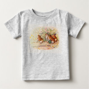 Guinea Pigs Planting in the Garden Baby T-Shirt