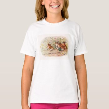 Guinea Pigs Planting In The Garden T-shirt by kidslife at Zazzle