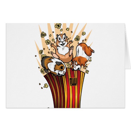 Guinea Pigs Popcorn Cards (Front Horizontal)