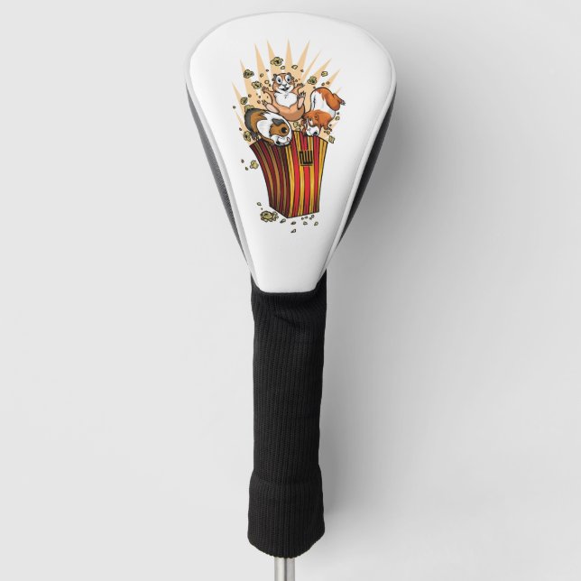 Guinea Pigs Popcorn Golf Head Cover (Front)