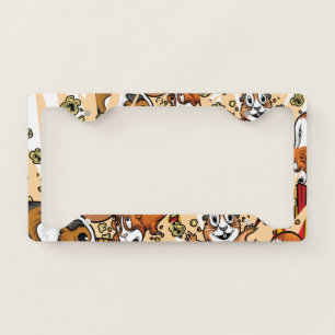 Guinea Pigs Popcorn License Plate Frame