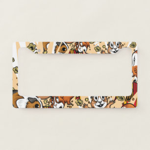 Guinea Pigs Popcorn License Plate Frame