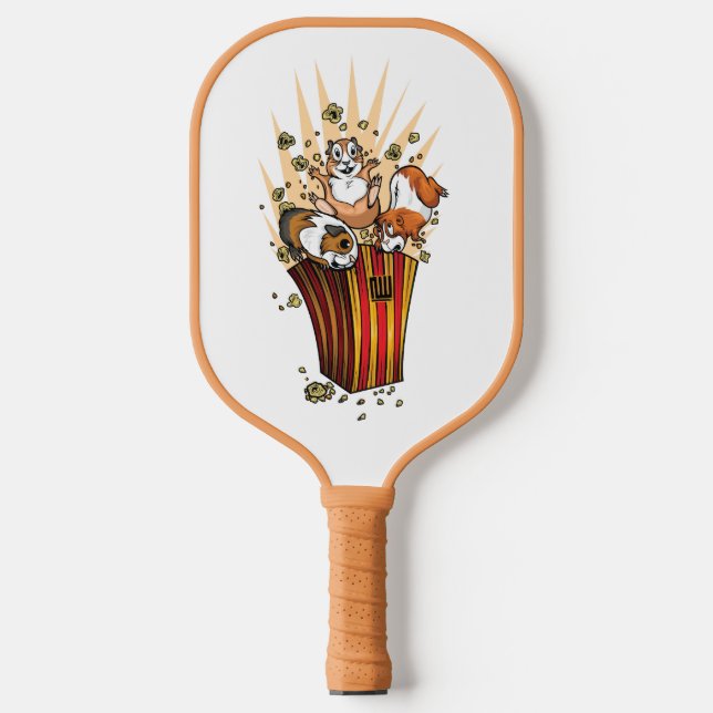 Guinea Pigs Popcorn Pickleball Paddle (Front)