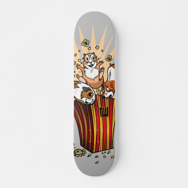 Guinea Pigs Popcorn Skateboard (Front)