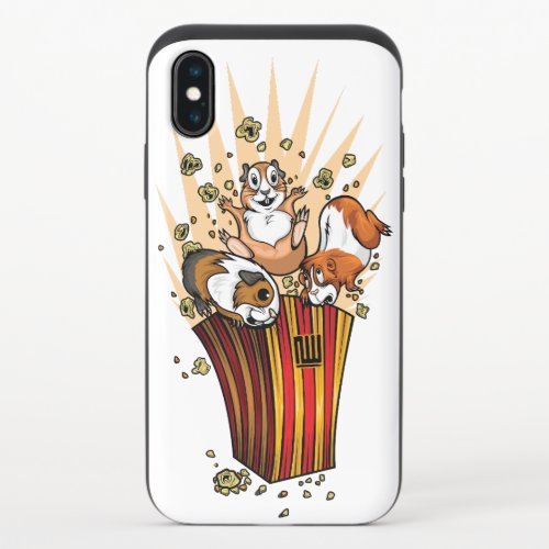 Guinea Pigs Popcorn iPhone XS Slider Case