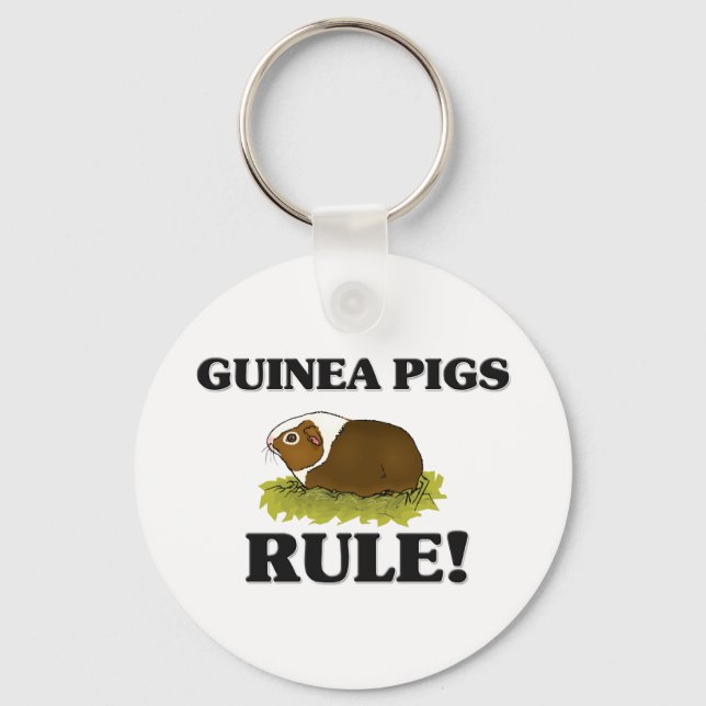 GUINEA PIGS Rule! Keychain (Front)