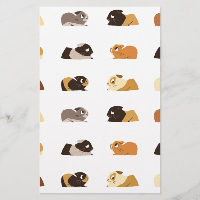 Guinea pigs stationery (Front)