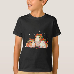 Guinea Pigs Tangled Up In Christmas Lights Guinea  T-Shirt