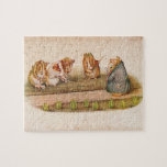 Guinea Pigs Tending The Garden Jigsaw Puzzle at Zazzle