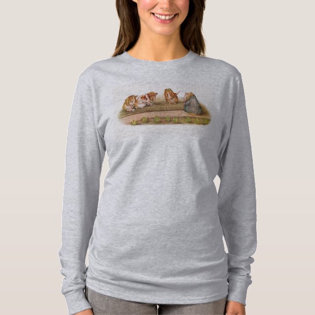 Guinea Pigs Tending the Garden T-Shirt (Front)