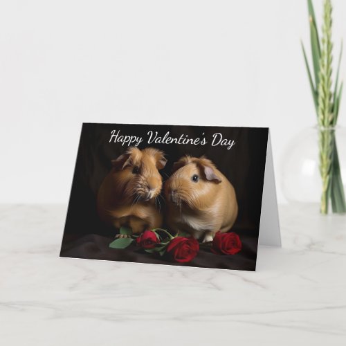 Guinea Pigs Valentines Card