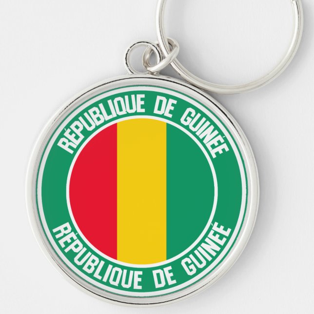 Guinea Round Emblem Keychain (Front)