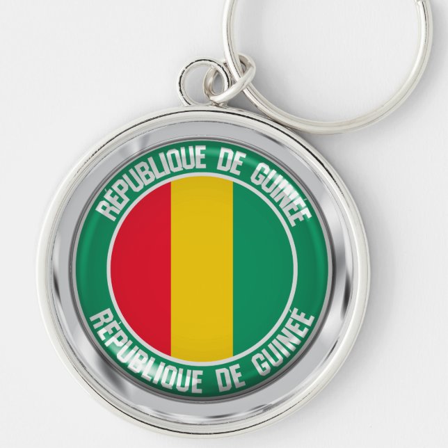 Guinea Round Emblem Keychain (Front)