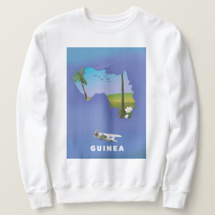 Guinea South Africa Ski poster print. Sweatshirt