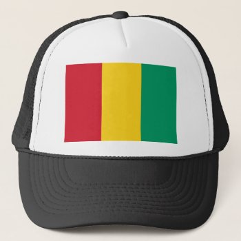 Guinea Trucker Hat by flagart at Zazzle
