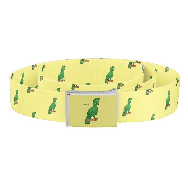 Guinea turaco bird cartoon illustration belt (Coil)