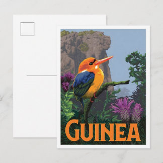 Guinea Vintage Travel  Postcard