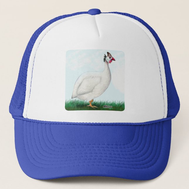 Guinea White Trucker Hat (Front)