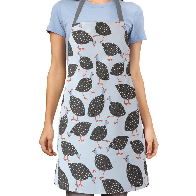 Guineafowl Fun Bird Pattern Apron (Creator Uploaded)