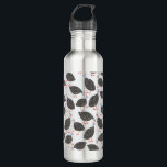 Guineafowl Fun Bird Pattern Stainless Steel Water Bottle<br><div class="desc">A cute pattern of Guinea Fowl on a light blue background.  Original art by Nic Squirrell.</div>