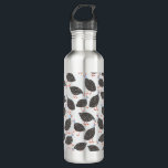 Guineafowl Fun Bird Pattern Stainless Steel Water Bottle<br><div class="desc">A cute pattern of Guinea Fowl on a light blue background.  Original art by Nic Squirrell.</div>