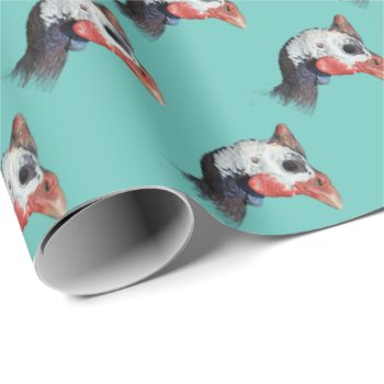 Guineafowl Wrapping Paper by Youbeaut at Zazzle