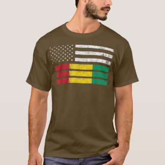 Guinean American Flag USA Guinea T-Shirt