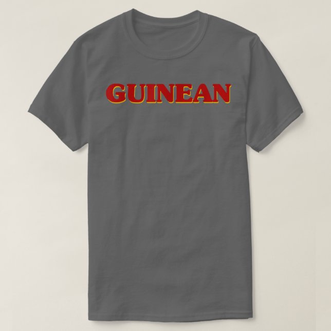 Guinean DNA Roots Esthetic Nationality Pride Heri T-Shirt (Design Front)