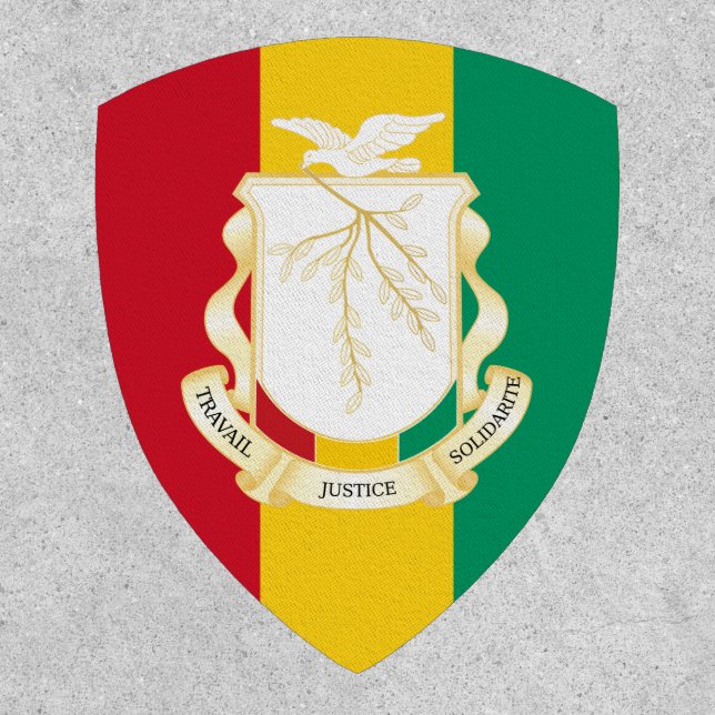 Guinean Flag & National Seal, Flag of Guinea Patch (Front)