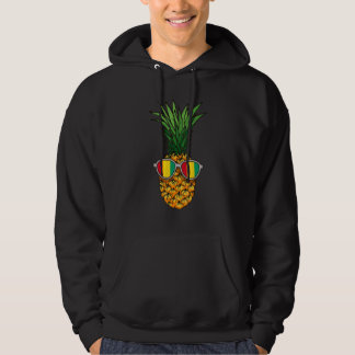 Guinean Pineapple Guinea Flag Sunglasses Summer Hoodie