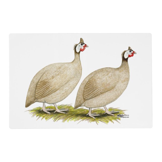 Guineas Buff Dundotte Fowl Placemat (Front)