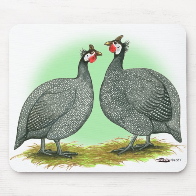 Guineas:  French Mouse Pad (Front)