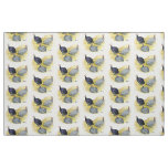 Guineas Purple, Coral Blue and Lavender Fabric