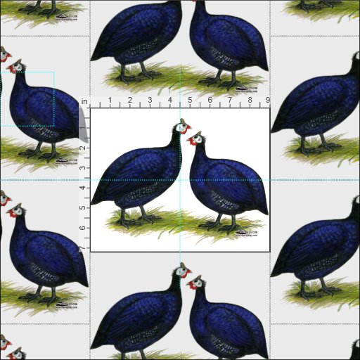 Guineas Royal Purple Pair Fabric