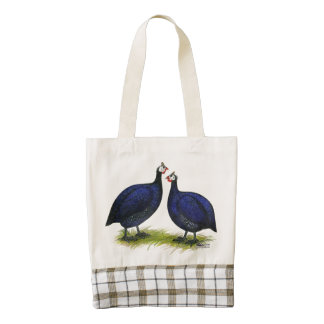 Guineas Royal Purple Pair Zazzle HEART Tote Bag