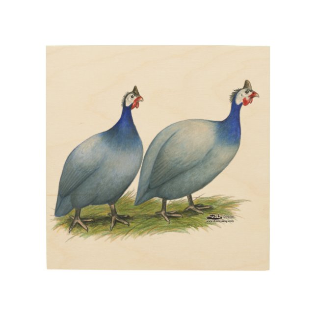 Guineas Slate Pair Wood Wall Decor (Front)