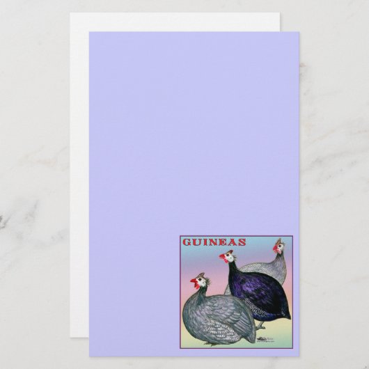 Guineas Three Fowl (Front/Back)