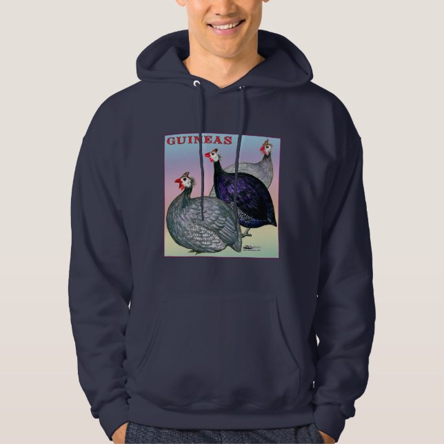 Guineas Three Fowl Hoodie (Front)
