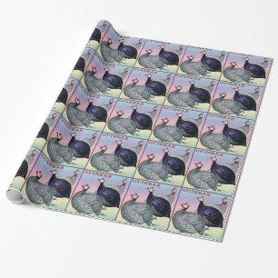 Guineas Three Fowl Wrapping Paper