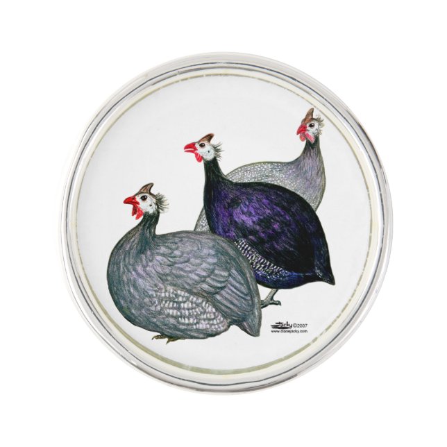 Guineas Three Lapel Pin (Front)