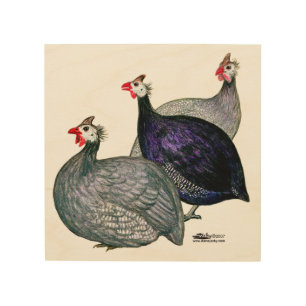Guineas Three Wood Wall Decor