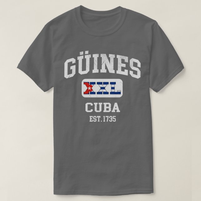 Guines Cuba XXL Athletic design 1 T-Shirt (Design Front)