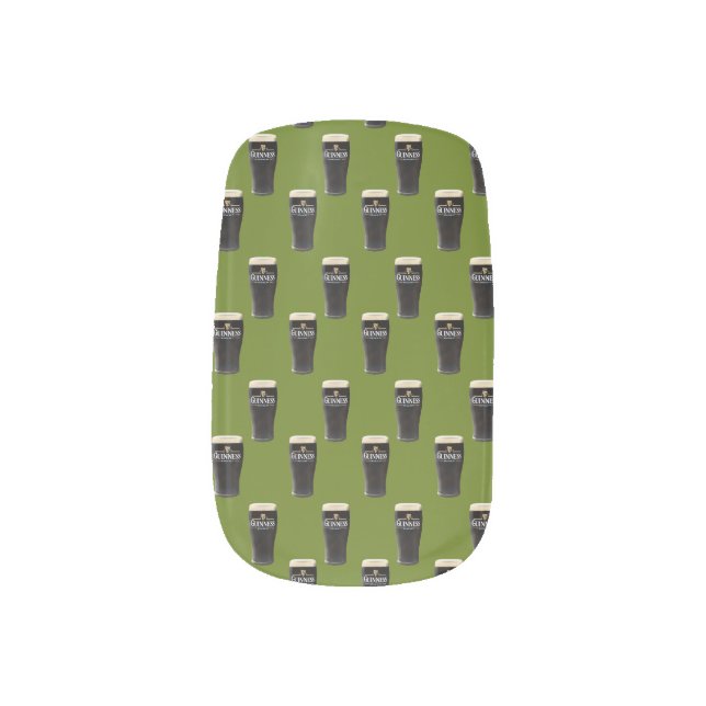 Guinness Beer Minx Nail Wraps (Right Thumb)