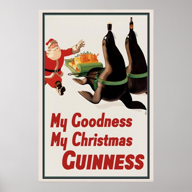 Guinness Christmas Poster Print  John Gilroy (Front)