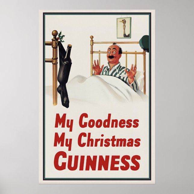 Guinness Christmas Stocking Poster Print  John (Front)