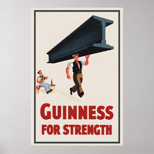 Guinness For Strength Poster Print  John Gilroy (Front)